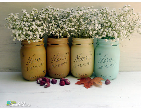 Painted Mason Jars
