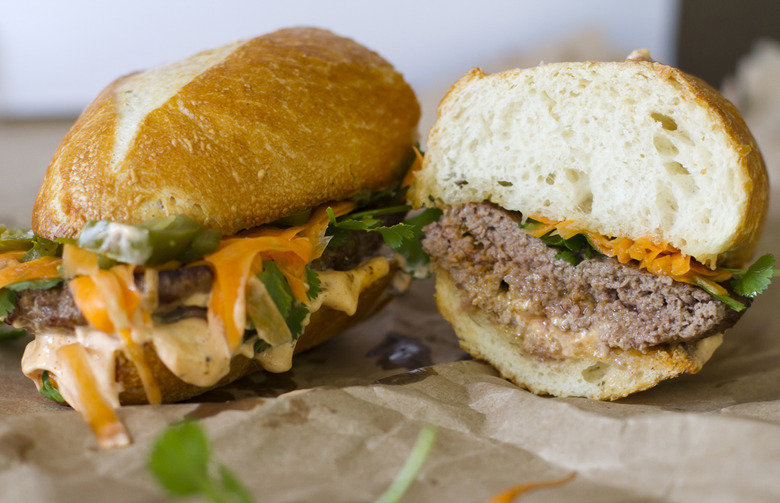 Grilled Lamb and Pistachio Burgers