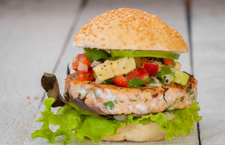 Rock Shrimp Burgers with Wasabi Mayo