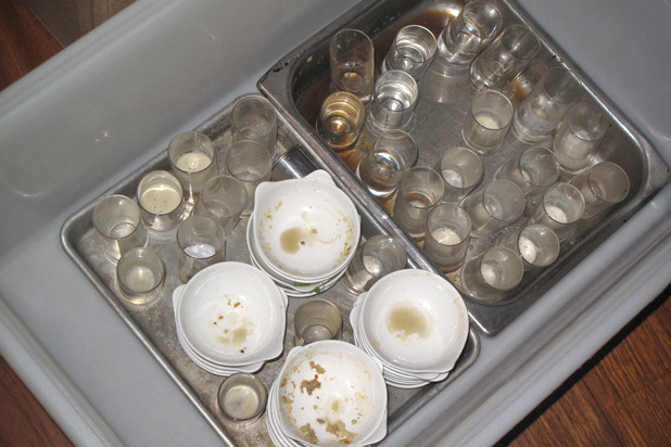 Empty Dishes from Restaurant Marc Forgione