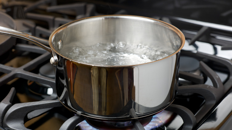 pot of boiling water