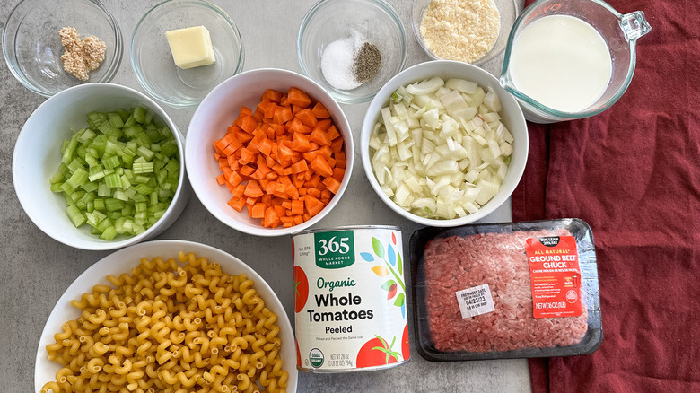 ingredients for bolognese sauce