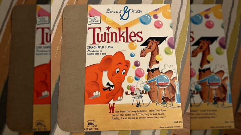 A flattened Twinkles cereal box