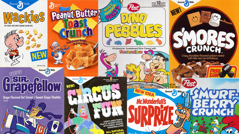 discontinued breakfast cereal boxes
