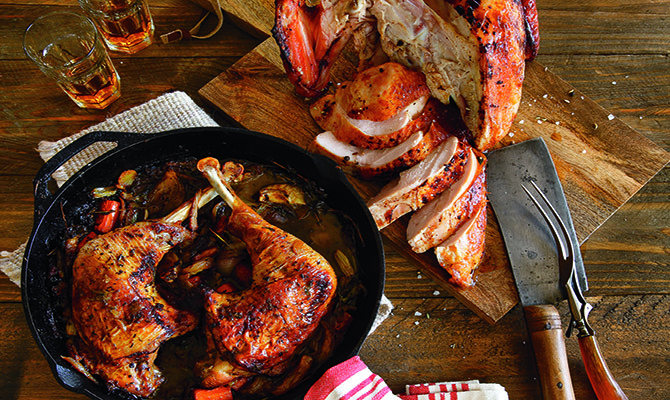 Brined and Smoked Thanksgiving Turkey