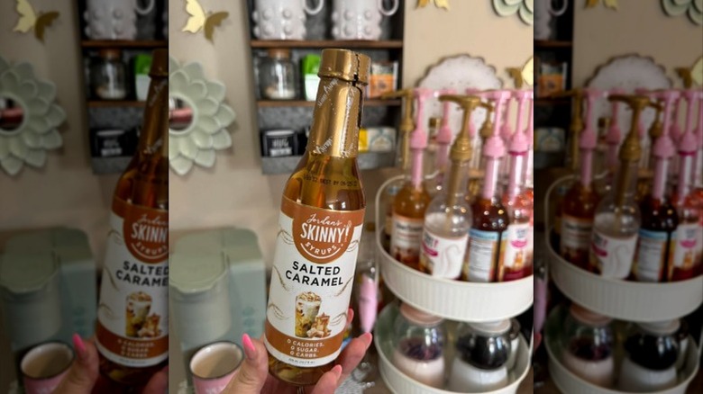 Bottle of Jordans Skinny Syrup Salted Caramel