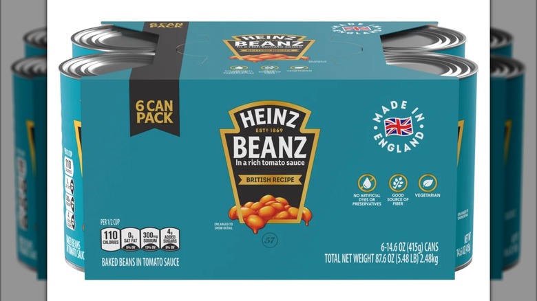 Product image of Heinz Beans British Recipe 6-can pack at Costco