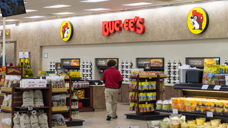 An interior shot of a Buc-ee's store