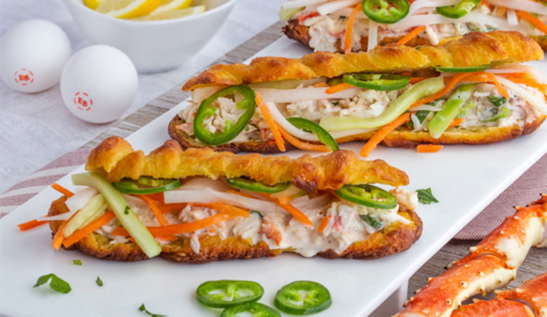 Alaska: Alaskan King Crab Gougere Sandwich