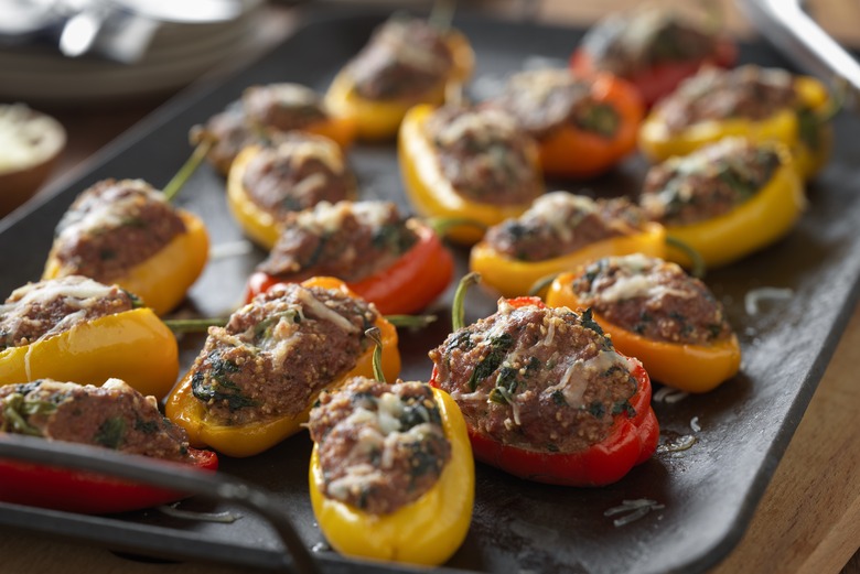 Arizona: Beef and Couscous Stuffed Baby Bell Peppers