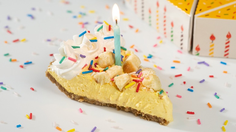Slice of Burger King's birthday pie
