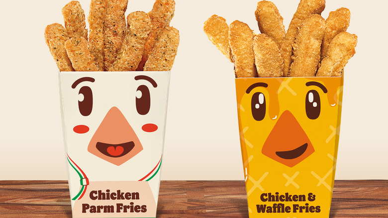 Boxes of chicken fries from Burger King