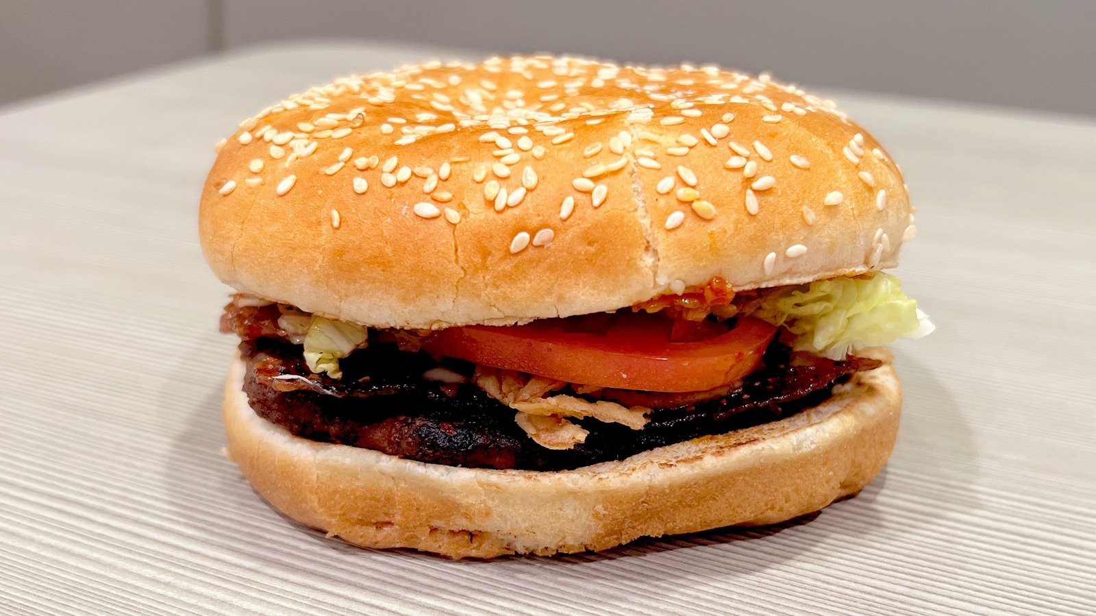 We Tried Burger King's Candied Bacon Whopper And It's Just Not Our Jam