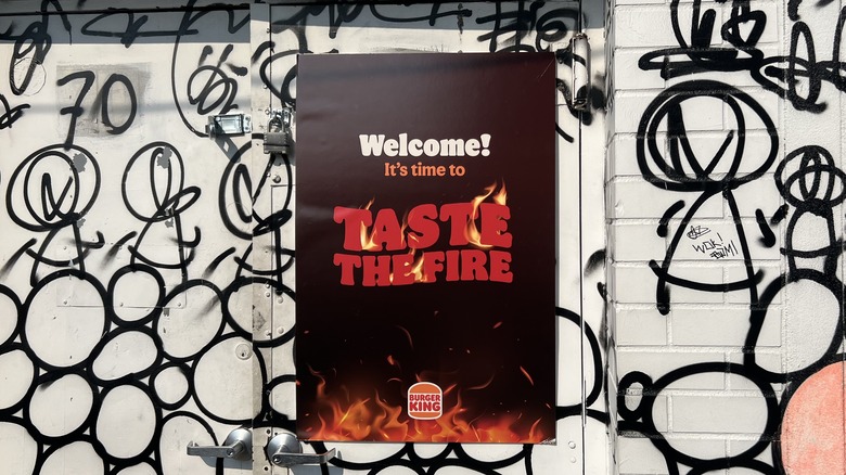 Burger King Fiery Menu