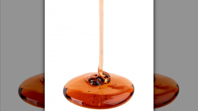 caramelized sugar sauce dripping down