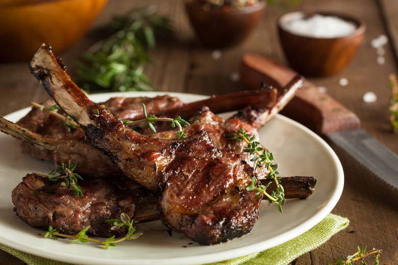 Grilled Lamb Chops With Cherry Salsa