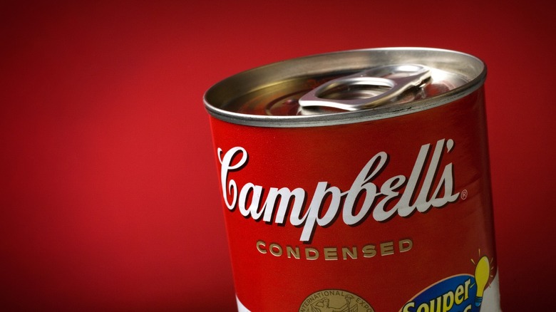 An undisclosed can of Campbell's condensed soup