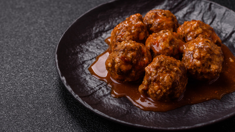 meatballs on a plate
