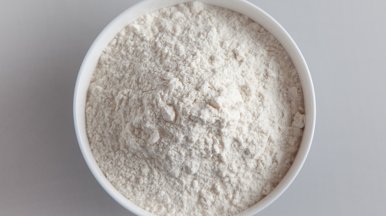 bowl of baking powder