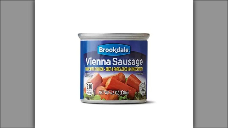 Brookdale Vienna sausage can