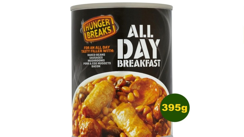 A canned Full English breakfast