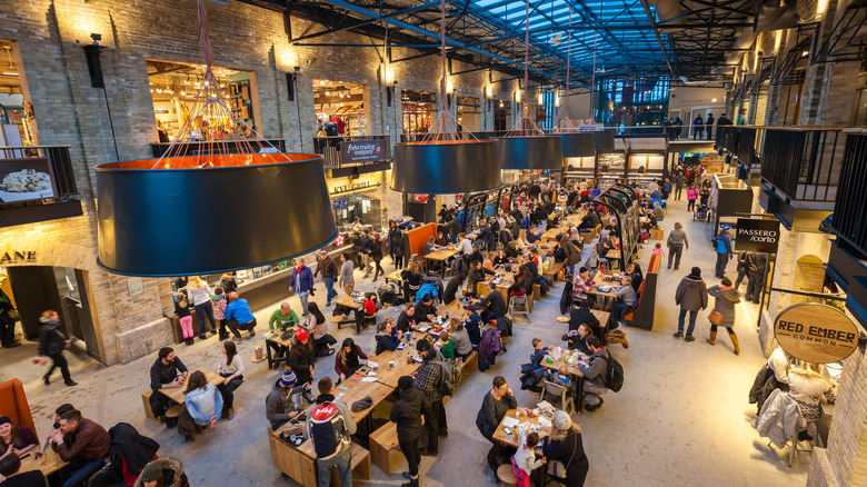 Dining area of a restaurant