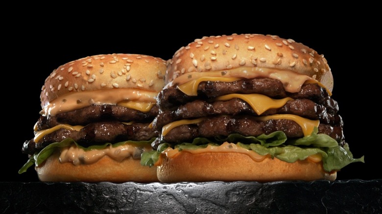 Big and Really Big Carl burgers