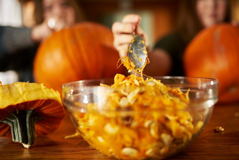 Carving Jack-o'-Lanterns? Here's What You Should Do With All of Those Pumpkin Guts