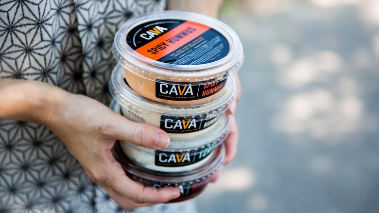 CAVA brand dip containers