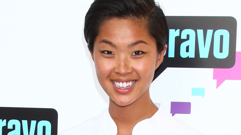 Kristen Kish smiling at Bravo event