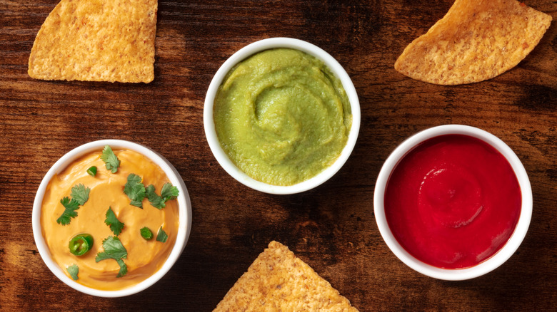 Tortilla chips and dips