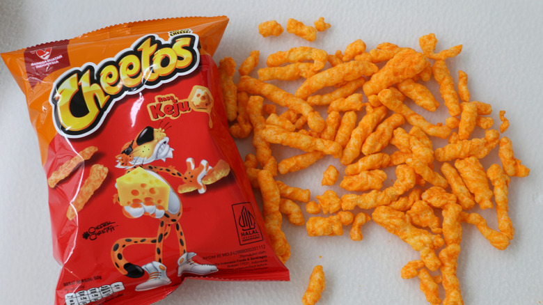 Open Cheetos bag