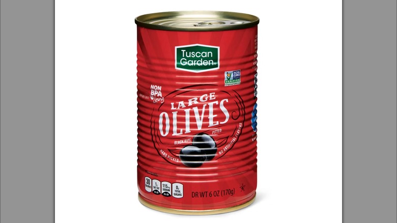 Tuscan Garden Large Ripe Pitted Black Olives