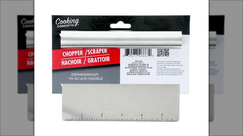 A Cooking Concepts Stainless Steel Chopper and Scraper
