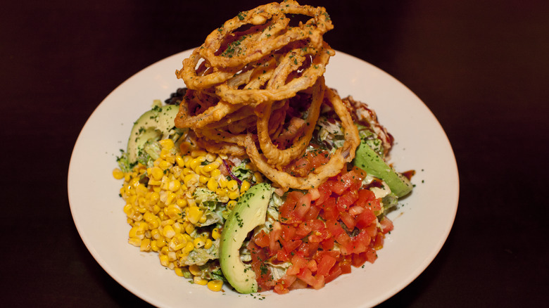 A plate of food at Cheesecake Factory