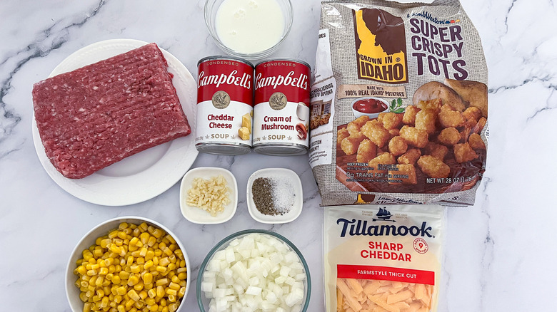 cheesy tater tots casserole ingredients 