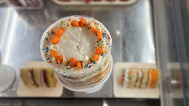 Cheetos cake from above 