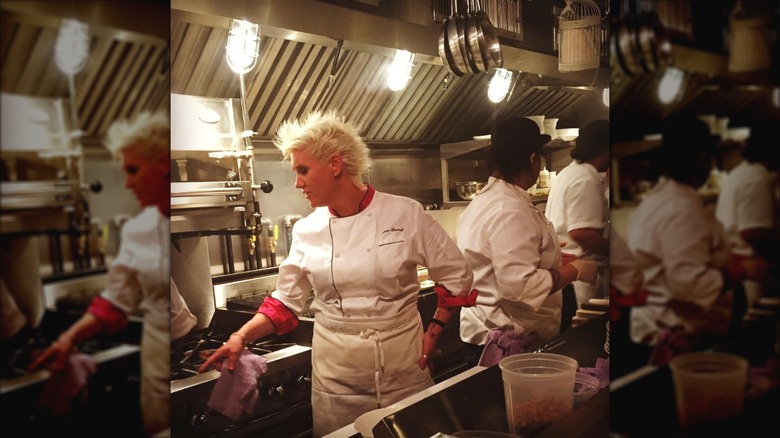 Burrell in the kitchen 