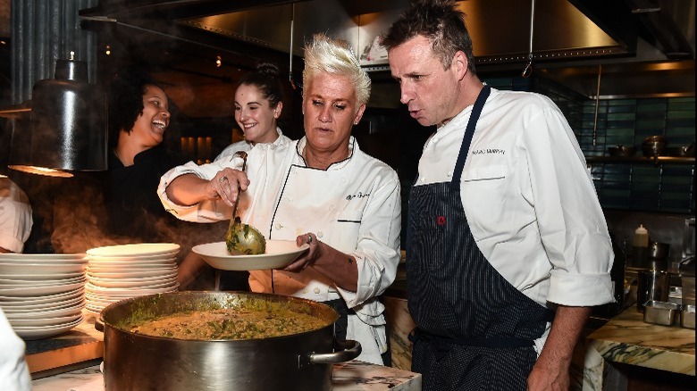 Anne Burrell cooking