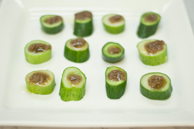 Chilled Cucumbers and Bagna Cauda