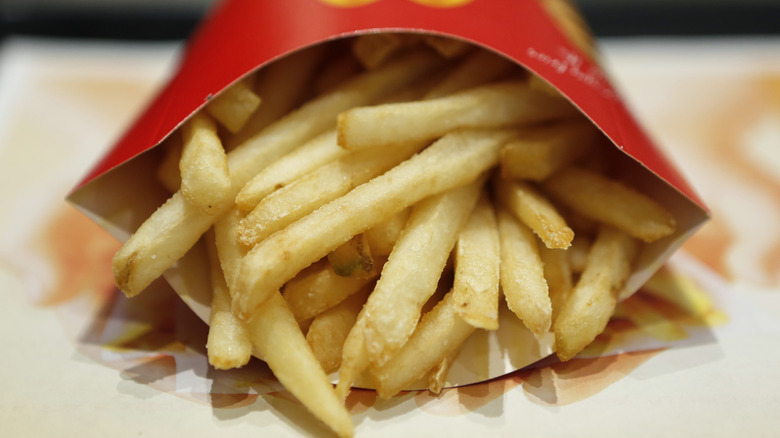 McDonald's french fries on tray