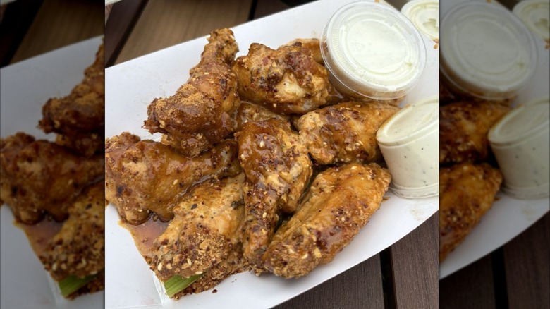 Wings from Track Lounge, Omaha