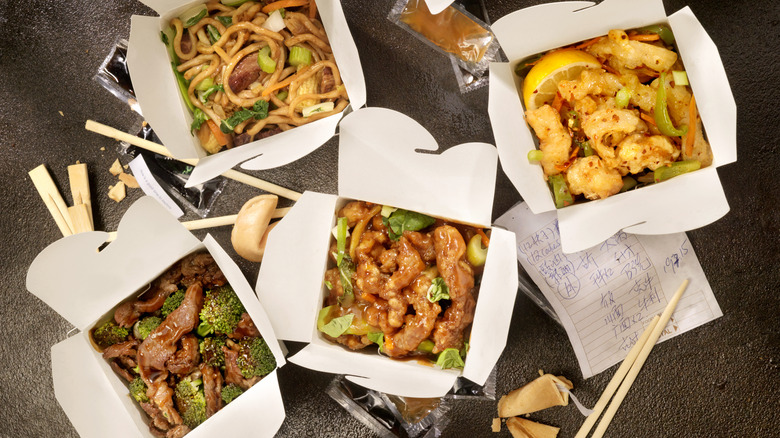 How to Create a Plate from a Takeout Chinese Food to Go Box