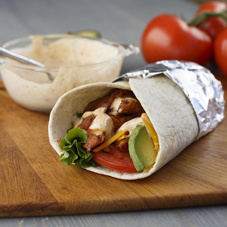 Chipotle Ranch Chicken Wraps