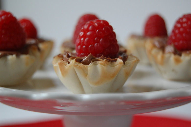 Chocolate Raspberry Mini Tarts