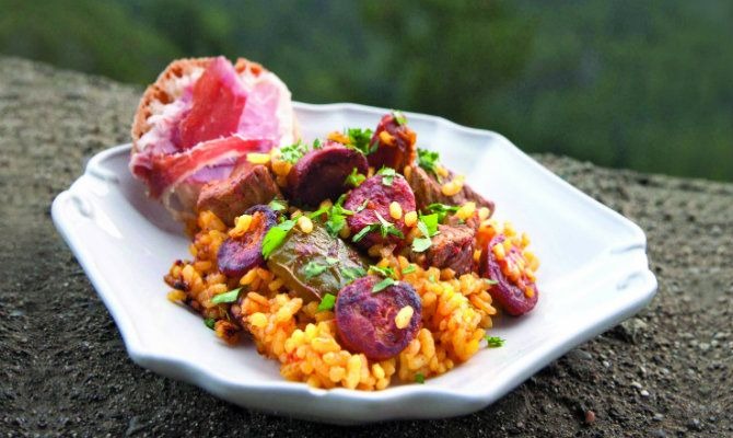 Chorizo and Pork Loin Paella