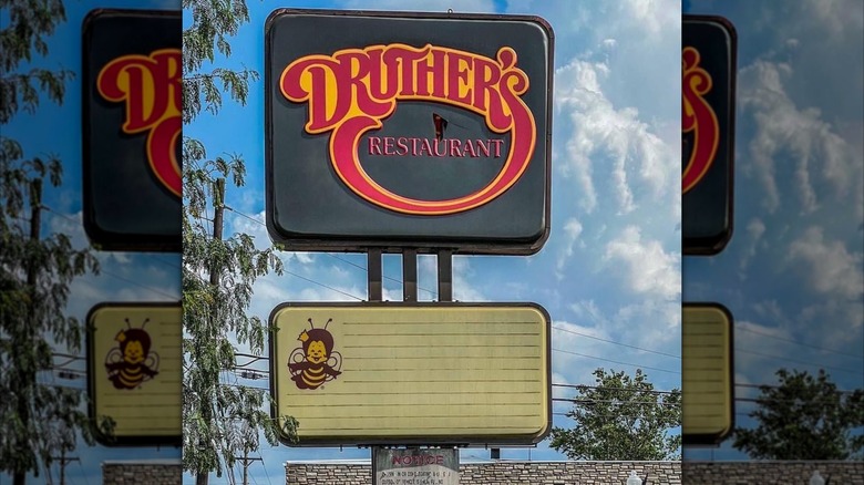 A Druther's sign located outside one of its stores
