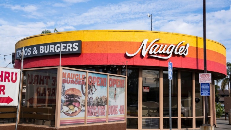 The exterior of a Naugles restaurant