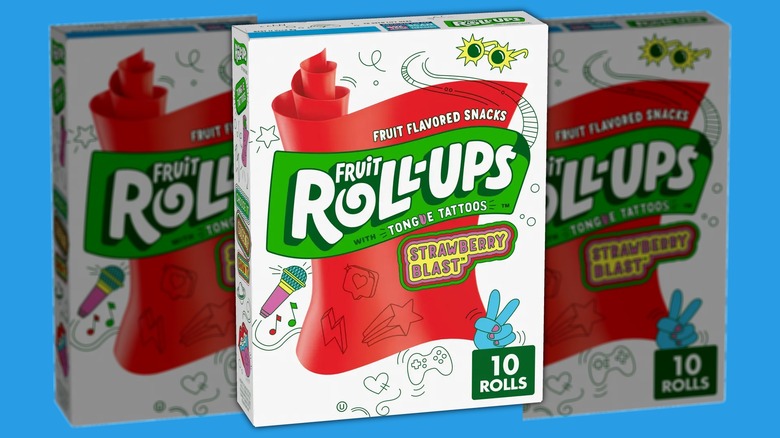 Box of strawberry-flavored Fruit Roll-Ups