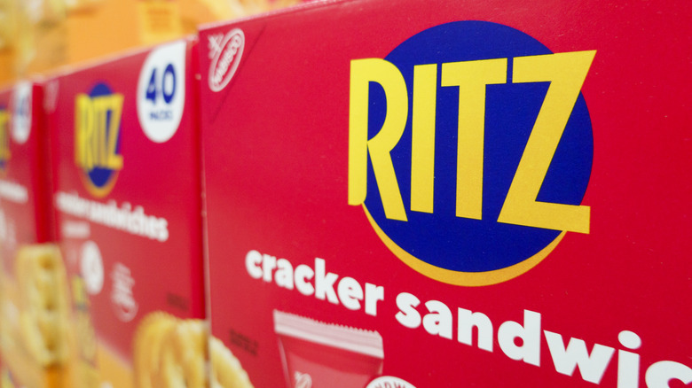 Ritz crackers boxes